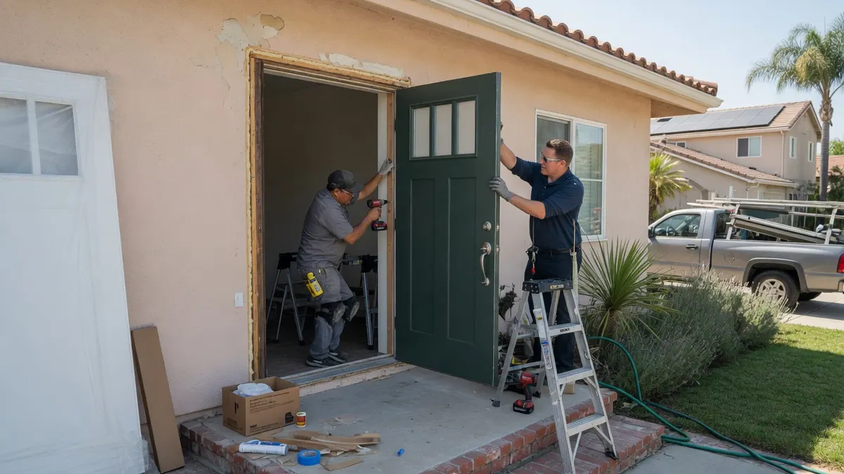 Photorealistic home improvement photo for Antelope Door Replacement: Security, Heat, and Tight Fits