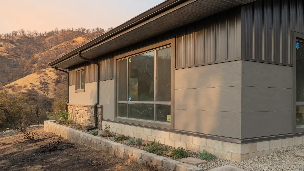 Photorealistic home improvement photo for Auburn Fire-Smart Exterior Materials for Remodels Near Open Space