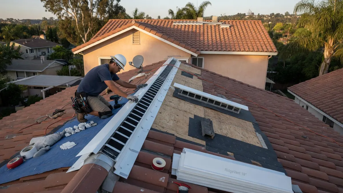 Photorealistic home improvement photo for Carmichael Roof Ventilation and Attic Heat Problems Homeowners Should Not Ignore