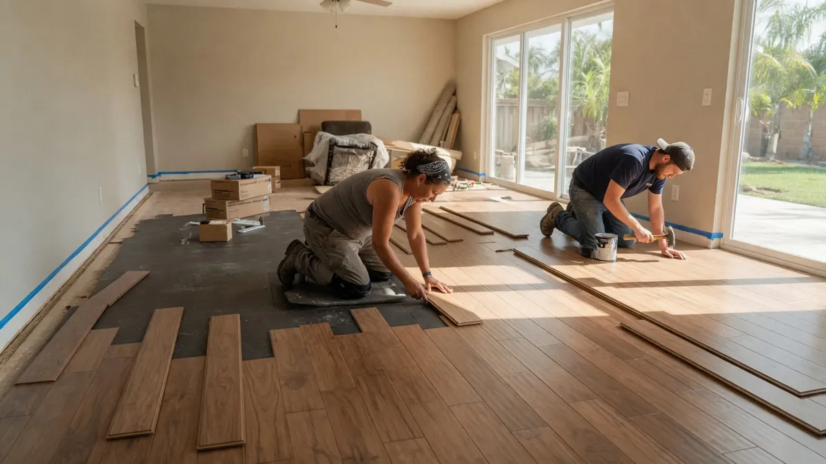 Photorealistic home improvement photo for Choosing the Right Flooring for Your Sacramento Home: A Practical Guide