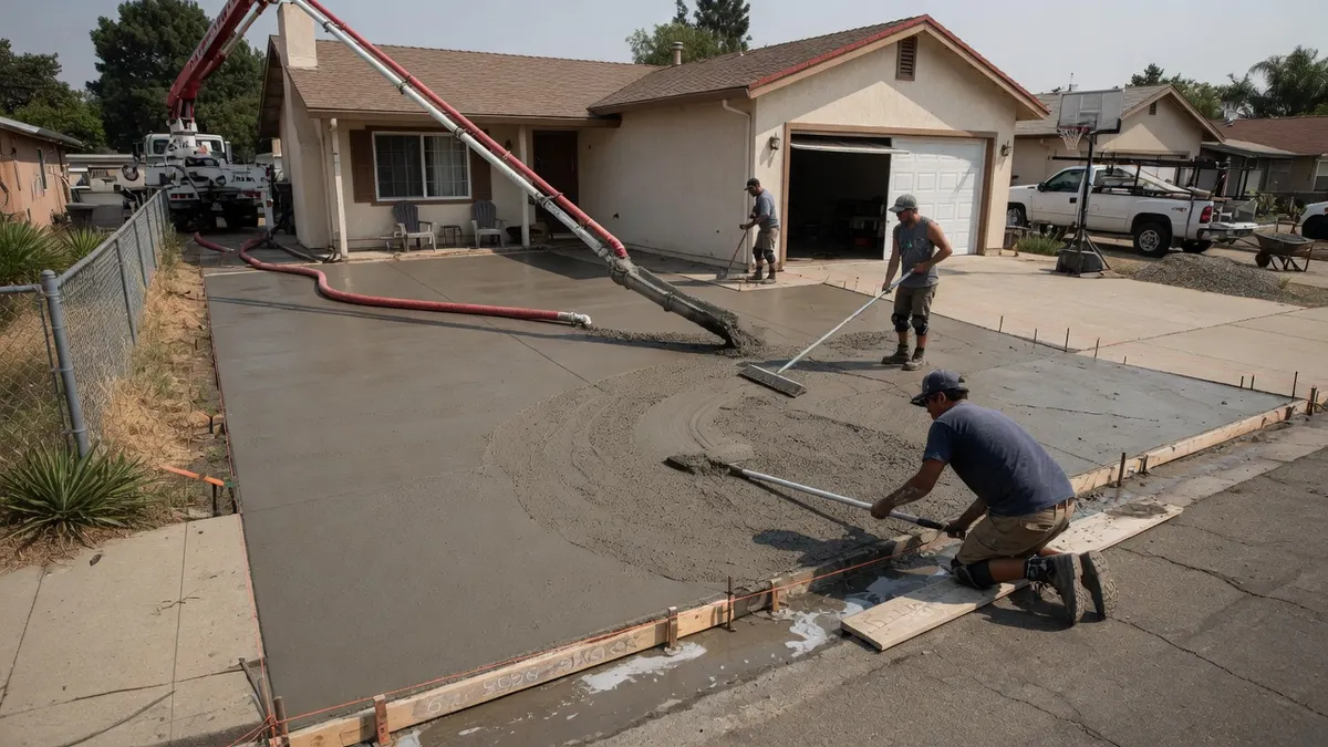 Photorealistic home improvement photo for Concrete Driveway Repair & Replacement in Sacramento: Costs, Options & Expert Tips for 2026