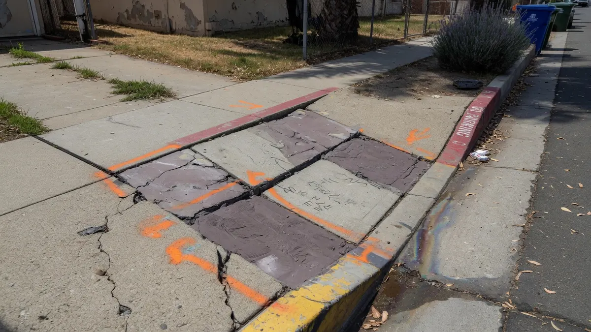 Photorealistic home improvement photo for Davis Sidewalk Repair: Are Homeowners Responsible in 2026?