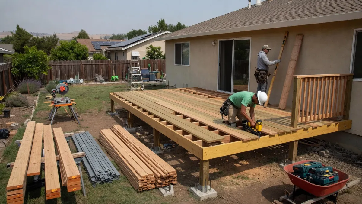 Photorealistic home improvement photo for Deck Building Cost Guide for Sacramento: Materials, Labor, and What to Expect in 2026