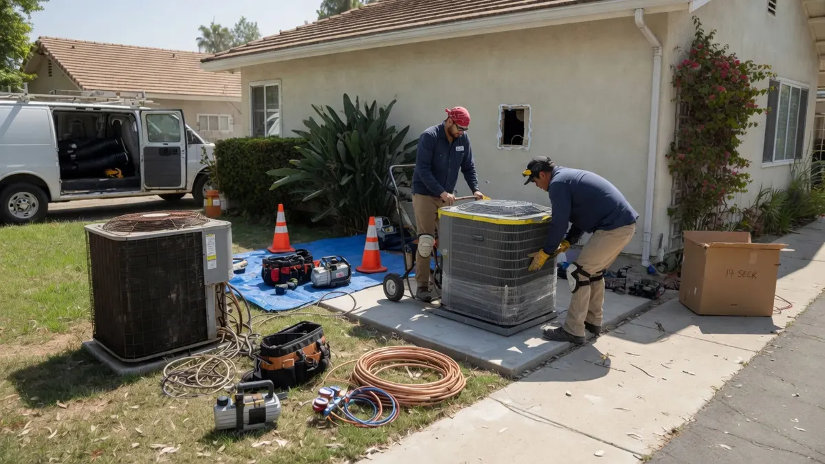 Photorealistic home improvement photo for Elk Grove HVAC Replacement Before the First Real Heat Wave