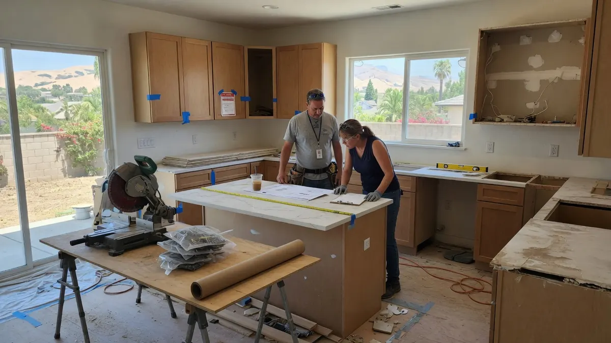 Photorealistic home improvement photo for Elk Grove Kitchen Remodel Costs: Permits, Layout Changes, and Contractor Scope
