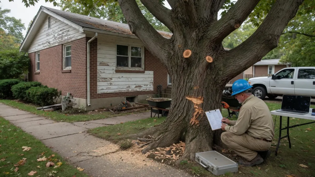 Photorealistic home improvement photo for Fair Oaks Tree Work Before Remodels: Roots, Shade, and Access