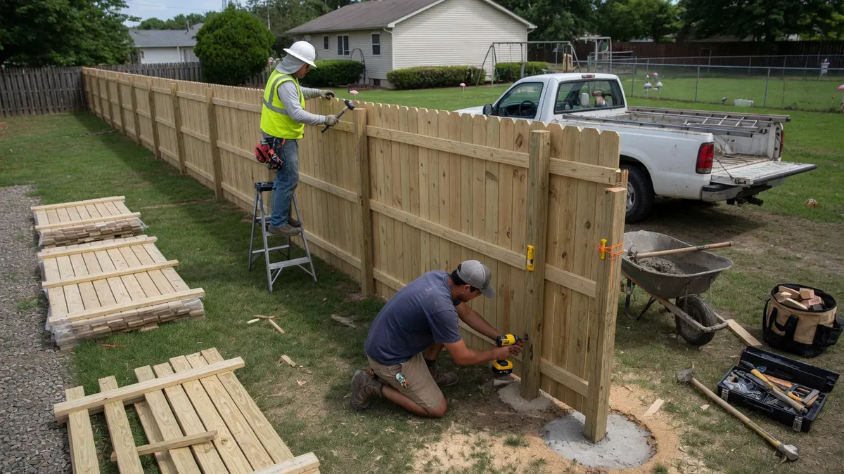 Photorealistic home improvement photo for Fence Installation & Replacement Cost Guide for Sacramento Homeowners (2026)