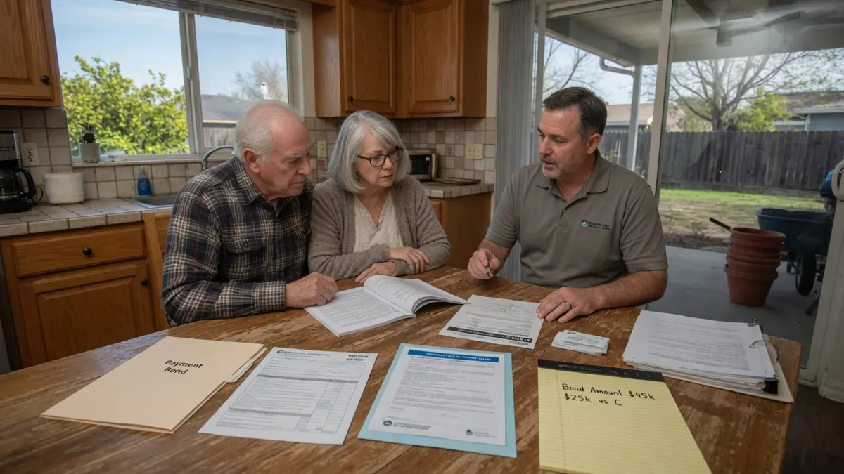 Photorealistic home improvement photo for What Happens When You File a Claim Against a Contractor Bond