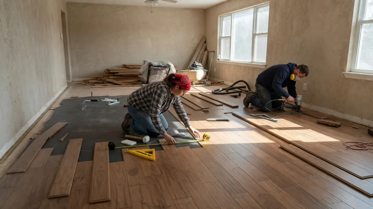 Photorealistic home improvement photo for Flooring Installation Cost in Sacramento (2026)