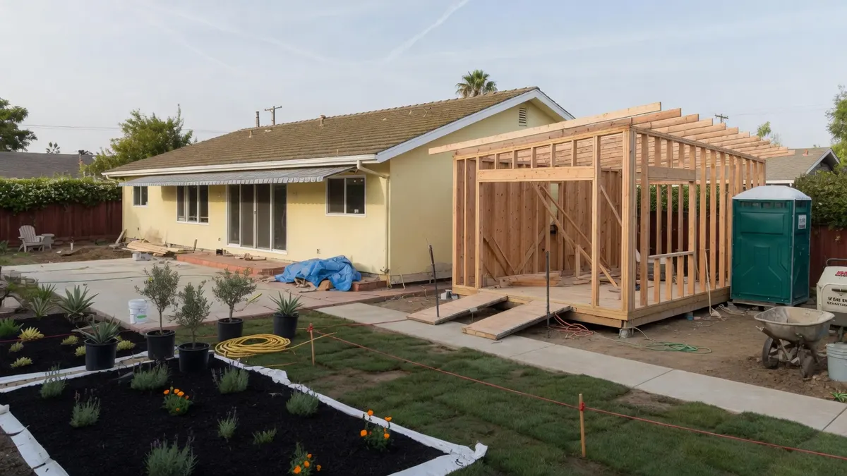 Photorealistic home improvement photo for Garage Conversion ADU in Sacramento: Costs, Permits, and What to Know