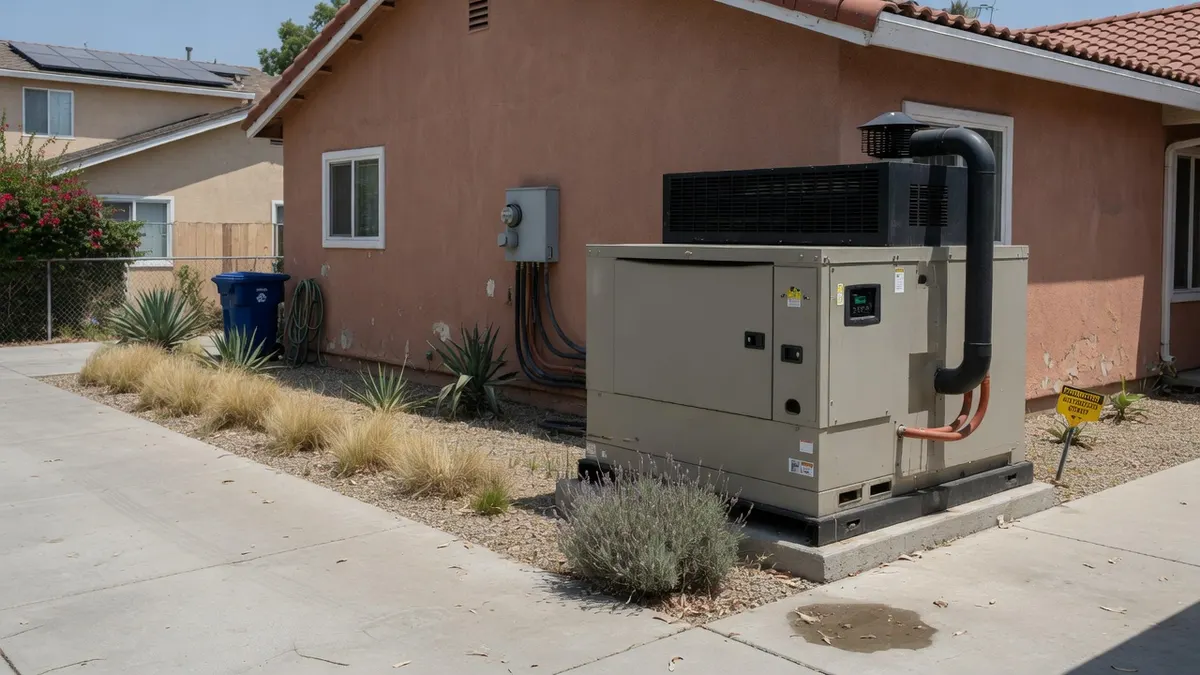 Photorealistic home improvement photo for Granite Bay Standby Generator: Permits, Noise, and Scope