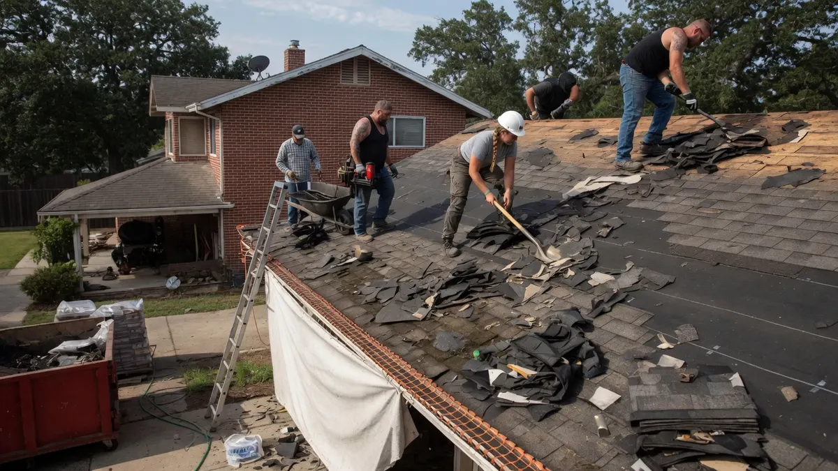 Photorealistic home improvement photo for North Highlands Roof Replacement: Budget, Dry Rot, and Permit Questions