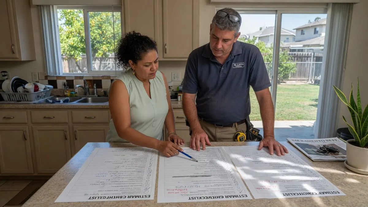Photorealistic home improvement photo for 15 Questions to Ask Before Hiring Any Contractor