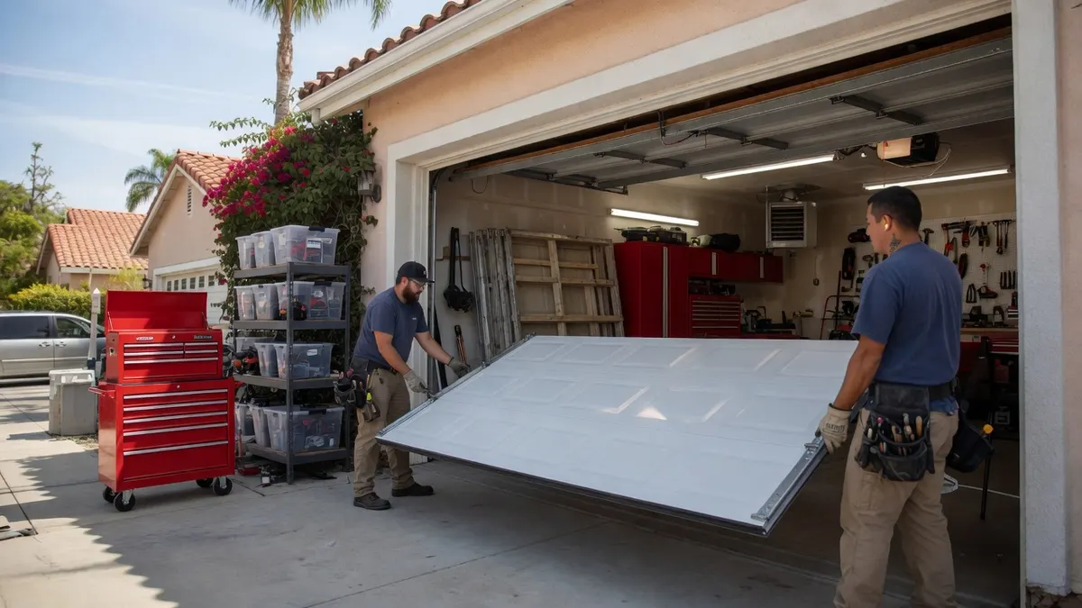 Photorealistic home improvement photo for Rancho Cordova Garage Heat, Storage, and Workshop Upgrades That Actually Help