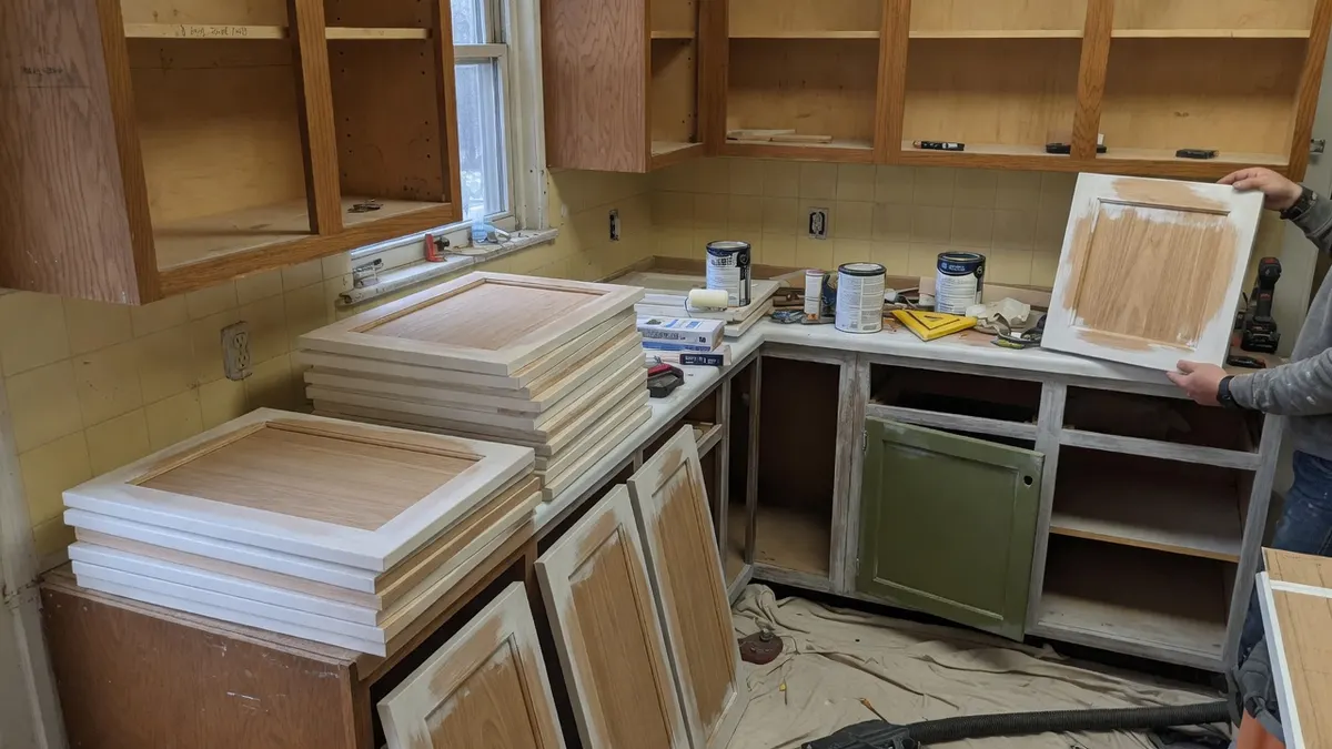 Photorealistic home improvement photo for Roseville Cabinet Painting vs Replacement: Where the Line Is
