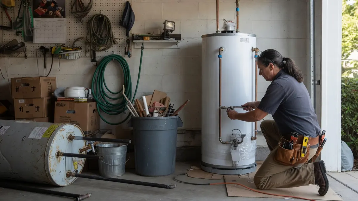 Photorealistic home improvement photo for Water Heater Replacement in Sacramento: Costs, Types, and What to Expect in 2026