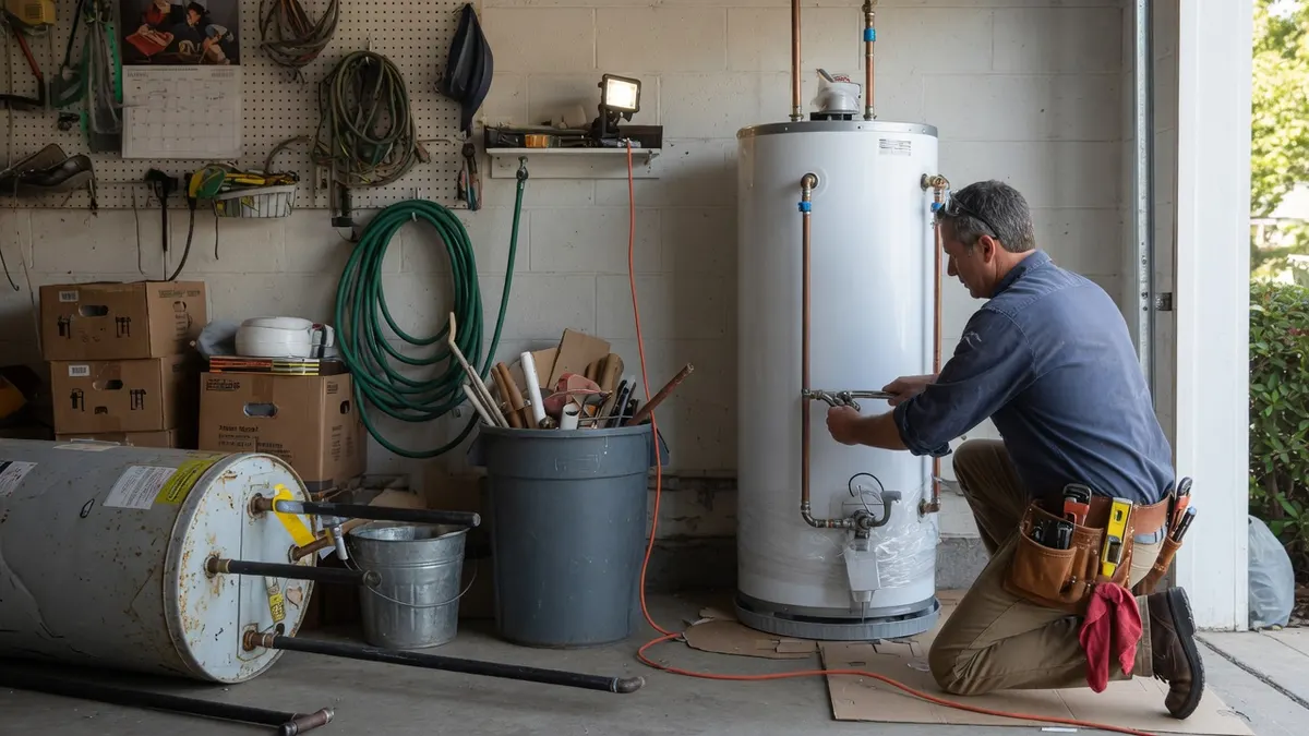Photorealistic home improvement photo for Water Heater Replacement Sacramento: Cost, Permits, Tank vs Tankless
