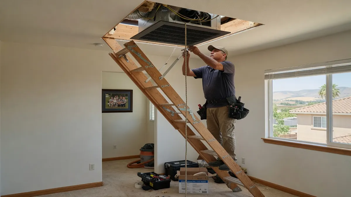 Photorealistic home improvement photo for Whole-House Fans in Sacramento: Costs, Installation, and When They Actually Work