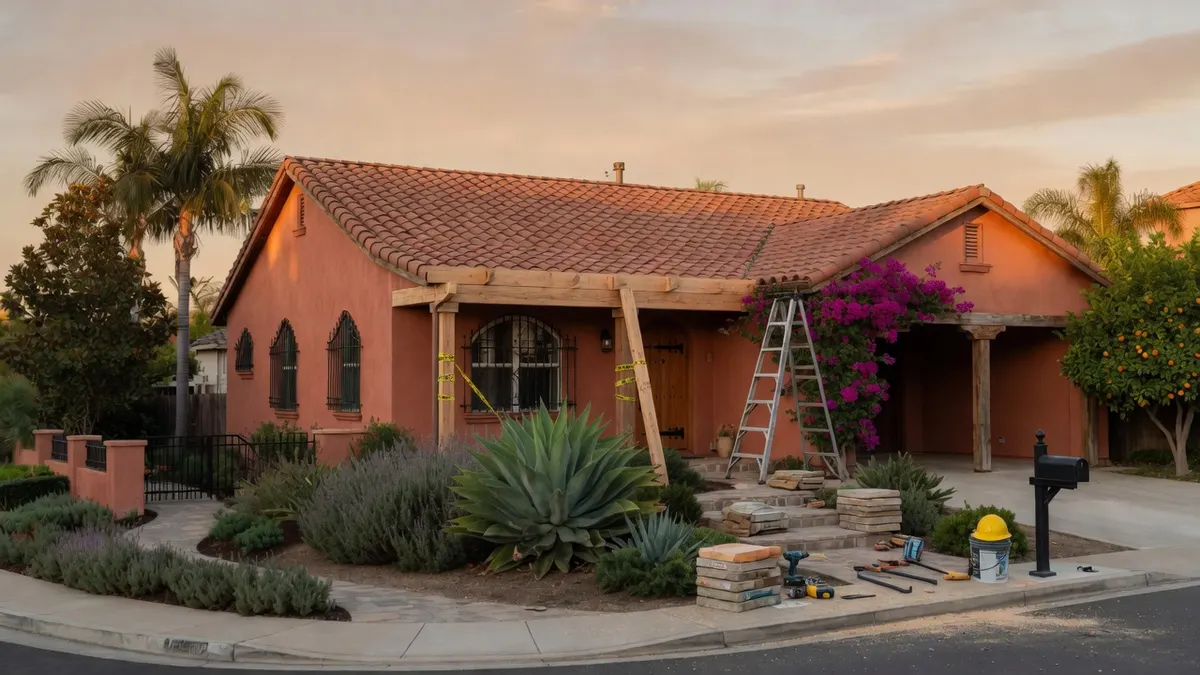 Photorealistic home improvement photo for Woodland Porch Repairs That Preserve Curb Appeal
